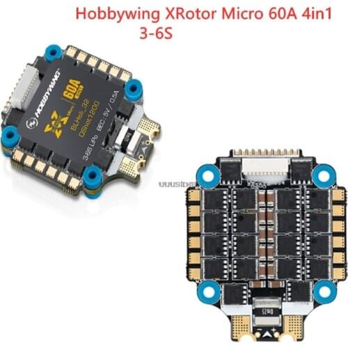 Hobbywing XRotor Micro 60A 4in1 BLHeli32 3-6S ESC 30.5*30.5 for FPV RC Racing Drone Quadcopter DIY Multicopter hobby toys