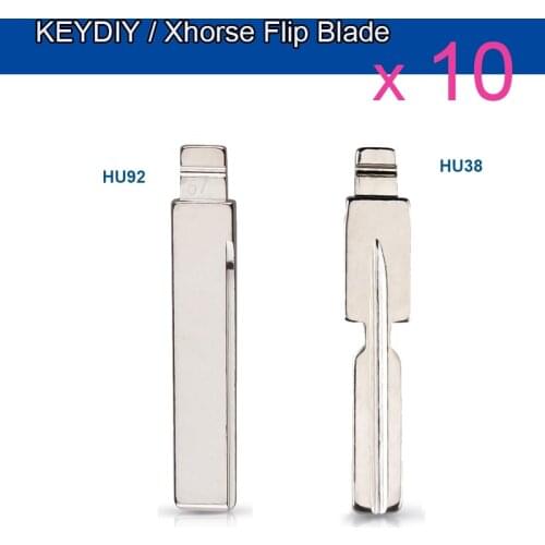 KEYECU 10Pcs Flip Blade 18# 67# For KD Remote Key NO.67 No.18 HU92 hu58 HU92RTE Uncut Blade For BMW For MG Fob Replacement