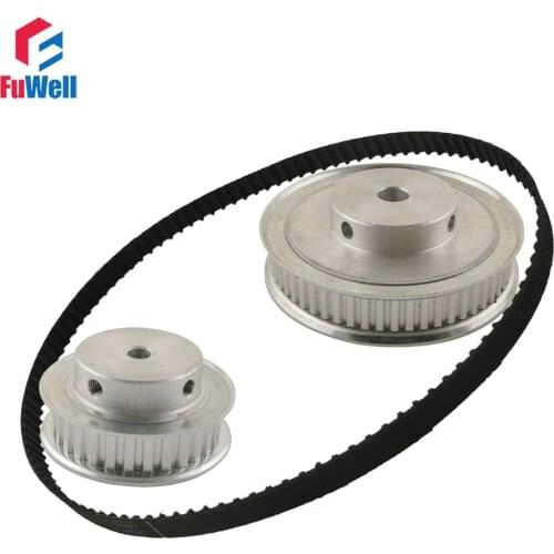 XL Reduction Timing Belt Pulley Set 30T:60T 1:2/2:1 Ratio Gear Kit Shaft Center Distance 100mm 172XL Toothed Belt Pulley