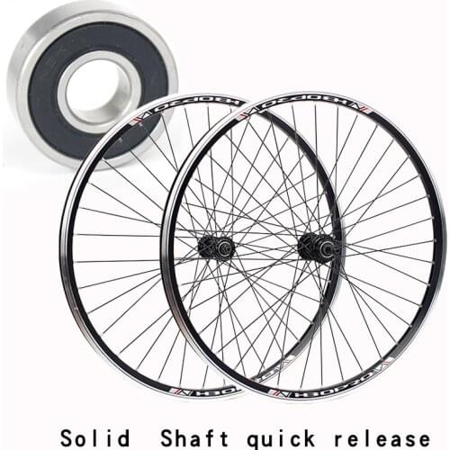 Mountain bike V brake wheel set 700C 2 Palin bearing V brake rotary type flower drum double aluminum alloy rim
