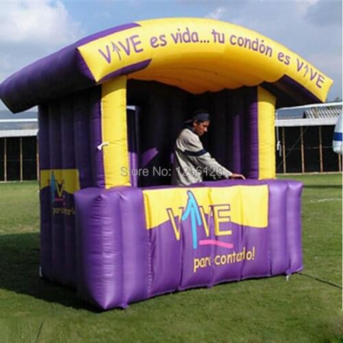Beautiful Commercial Inflatable House Booth with Free Fan