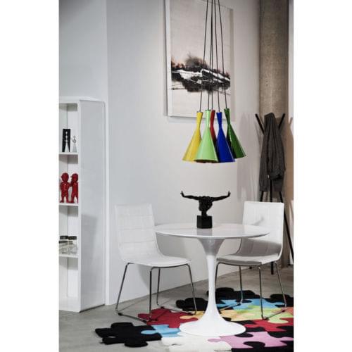 Eero Saarinen Tulip round dining table white glossy lacquered diam 90 cm round