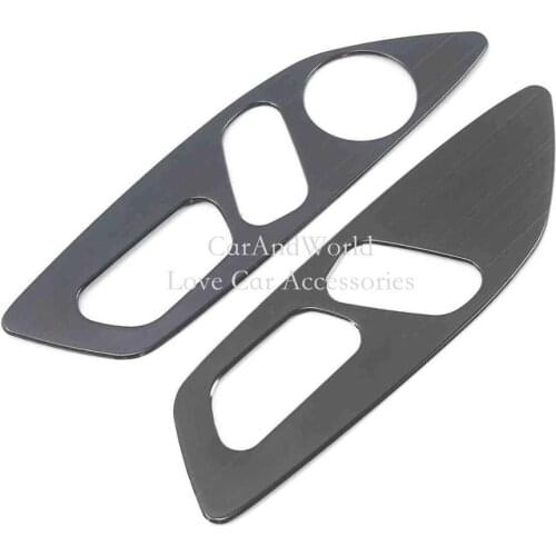 For Changan CS75 2018-2020 Stainless Steel Front Seat Adjust Switch Button Panel Cover Interior Moulding Trims Car Accessories