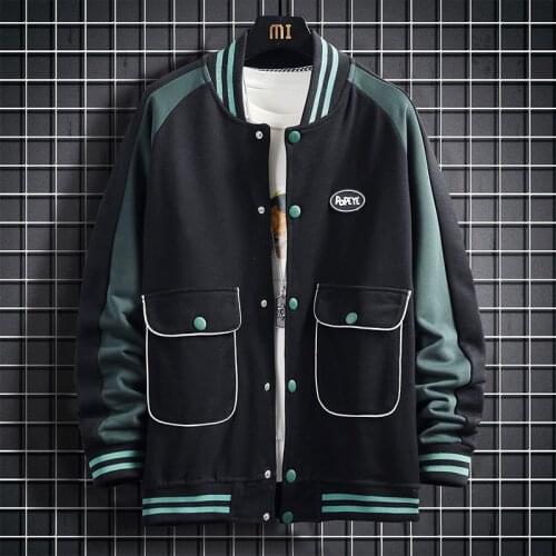 Mens Fashion Jacket Autumn 5XL Jacket for Men Man Oversize Coat Casual Mens Clothing Streetwear