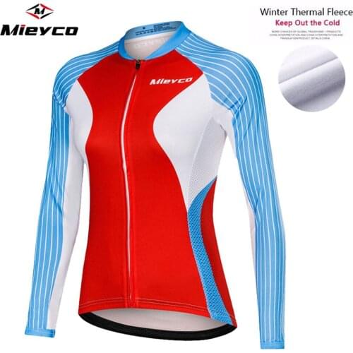 Mieyco 2019 Men Winter Thermal Fleece Women Cycling Jersey Clothing Mountain Road Outdoor Triathlon Wear Bicycle Clothes Bike