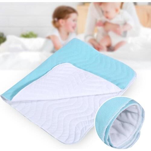 2 Sizes Washable Reusable Urine Incontinent Mat Breathable Nursing Pad Ultra Absorbent Diaper Elderly Baby Cotton Urine Mattress
