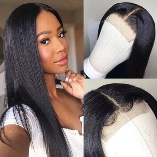 Hairmoda 13x4 Lace Front Human Hair Wigs Pre Plucked Straight 4x4 Lace Closure Wig Lace Frontal Brazilian Wig Free Ship
