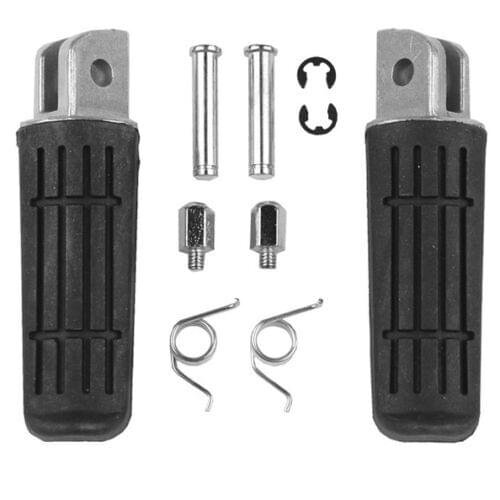 Motorcycle Front Footrest Footpegs For Yamaha Honda Kawasaki Left Right Aluminum black 6 styles 1pair
