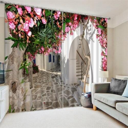 Customized Lavender Luxury 3D Blackout Window Curtain Drapes For Living room Bed room Hotel Wall Tapestry Cortinas