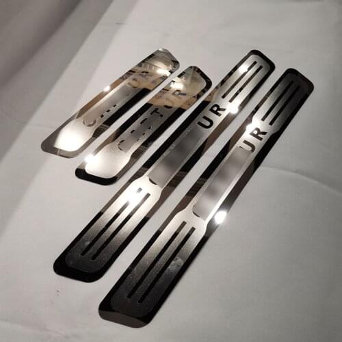 Door Sill Scuff Plate Trim Threshold Pedal For Renault CAPTUR KAPTUR 2014 2015 2016-2018 Entry Guard Stickers Car Accessories 4X