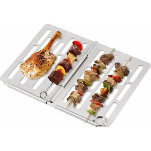 Outdoor Barbecue Mesh Net Portable Racks Stainless Steel BBQ Grill Grate Grid Wire Mesh Rack Cooking Replacement Net