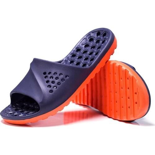 Mens Badslippers Casual Non-slip Slides Summer Massage Flip Flops Bathroom Beach Slipper Fashion Soft Sole Man Massage Sandals