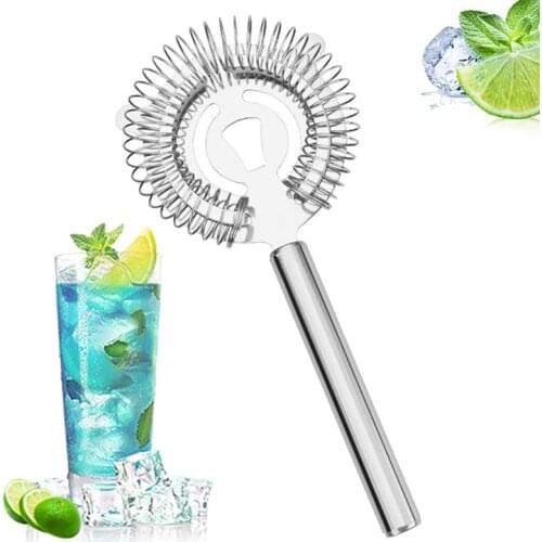 Stainless Steel Bar Cocktail Strainer Shaker Wine Ice Strainer Bar Percolator Colander Ice Strainer Mixed Barware Kitchen Tool