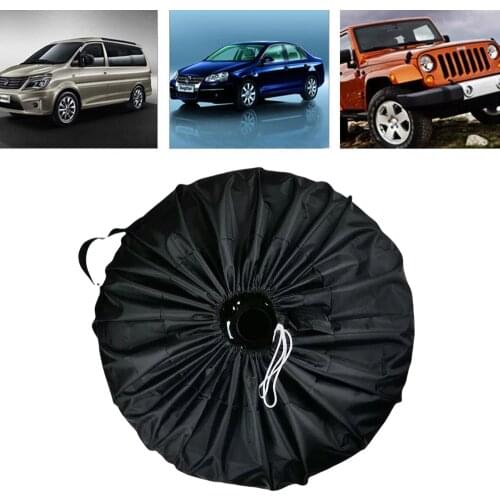 Universal Car SUV Tire Cover Case Spare Tire Wheel Bag Tyre Spare Storage Cover Tote Polyester Oxford Cloth Polyester Taffeta