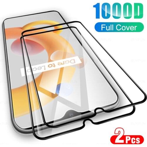 2Pcs Full Cover Tempered Glass For OPPO Realme C11 2021 Glasses Protective Glas For Realmi C 11 Realmy 6.52" 21 Protection Film