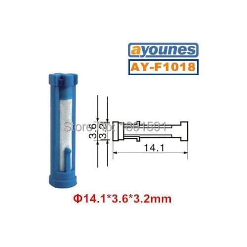 100pieces wholesale fuel injector filter micro for gasoline (14.1*3.6*3.2mm AY-F1018)