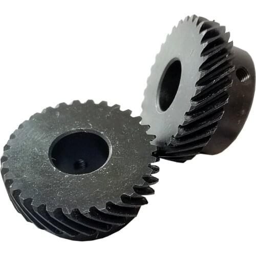 2PCS 1M 30T 45 degree 90° Helical gear DIY motor Staggered gear 10 12 14 15 16 mm Bore diameter