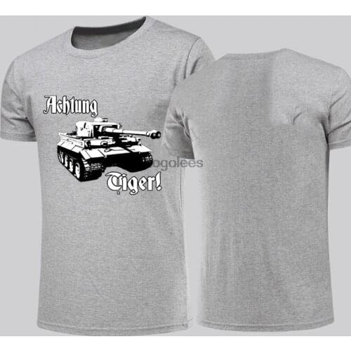 Achtung Panzer Tiger Tank Stalingrad World of Tanks German Model Rc Tank T Shirt