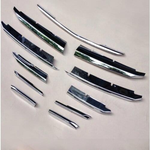 ACCESSORIES FOR MAZDA 3 AXELA 2014 2015 2016 CHROME FRONT RADIATOR MESH GRILL GRILLE BONNET COVER TRIM MOLDING GARNISH 11PCS/SET