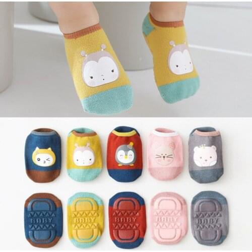 2021 Baby Socks With Rubber Soles Infant Sock Newborn Spring Autumn Children Floor Socks Anti Slip Soft Sole Sock