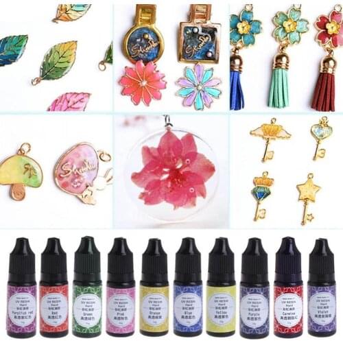 Alibaba Express 10g UV Resin Glue Epoxy Ultraviolet Curing Resin Transparent Colorant Pigment DIY Jewelry Craft