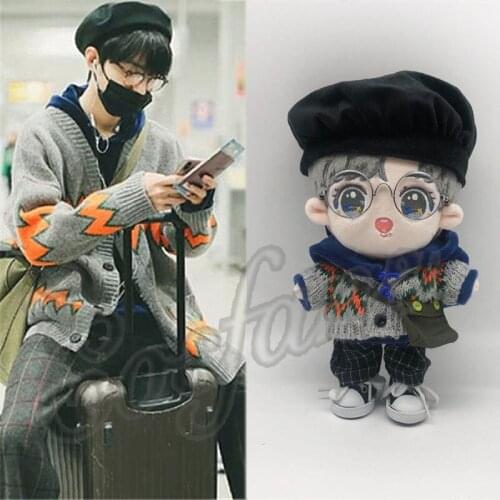 20cm Sean Xiao Xiao Zhan Doll Body-Shape Doll Baby Clothes Star Puppet Can Change Cloth Doll Plush Toy Xiao Zhan plush Doll