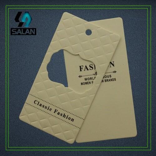 Custom embossed logo paper Cardboard printed clothing Price Hang Tag swing Gift Tag Garment labels bookmarks