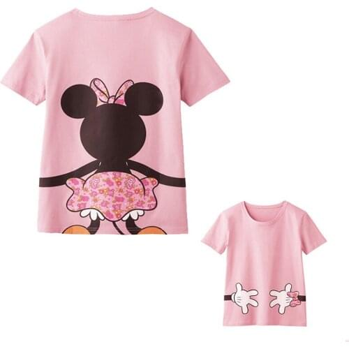 Summer Family Look Mom&Daughter Character T-shirt Matching Clothes Family Clothing Mother Girl Son Family Matching Outfit 2021