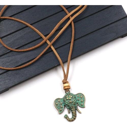 Fashion Pattern Alloy Elephant Shape Necklace For WomenLuxury Collares ChokersParty Wedding Christmas Gifts