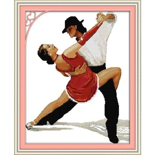 Tango cross stitch kit people 18ct 14ct 11ct count print canvas stitches embroidery DIY handmade needlework