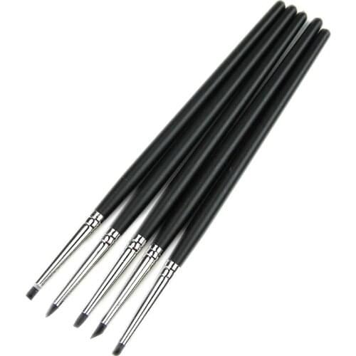 Set of 5pcs Silicone Rubber Shapers Polymer Clay Sculpting Modelling Tools MOLC