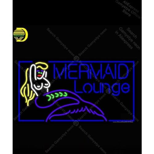 NEON SIGN For Mermaid Lounge NEON Bulbs Sign Lamp Decor Room Motorcycle Neon sign Personalized Custom Neon Sign Neon Art Signs
