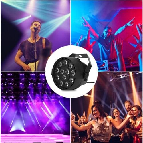 2019 Orininal Professional Stage Light RGBW Color Mixing Disco Light 8CH Voice Activated DJ Light Holiday Uplight Party Lights