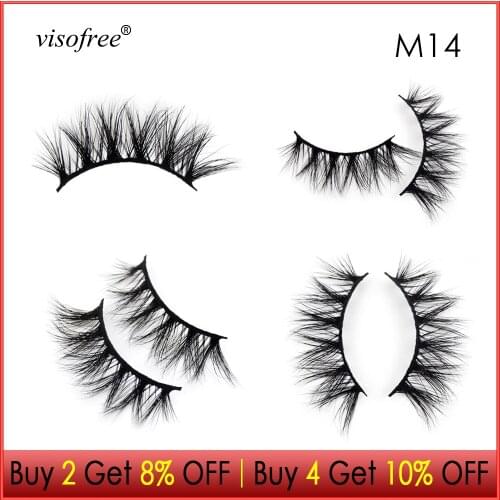 Visofree Eyelashes 3D Mink Lashes Thick lashes Lightweight Mink Eyelashes Full Strip lashes Natural Long False Eyelashes Beauty