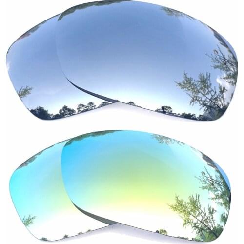 Silver Mirrored & 24K Gold Mirrored Polarized Replacement Lenses for Hijinx Frame 100% UVA & UVB