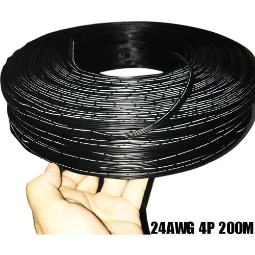 1M 24AWG Silicone Wire 4P 5P Power Cable Multi-core Cable High Temperature Parallel Wire 4 core 5 core Ultra-softTest Line