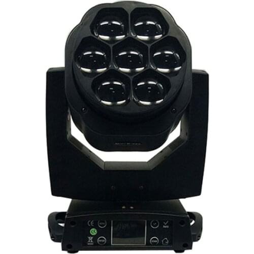 LED Beam+Wash Big Bees Eyes 7x15W RGBW Zoom Lighting for DJ DMX Disco Moving Head Light,SHEHDS Stage Lighting