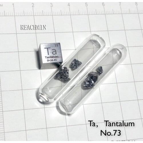 "Dark blue " 99.95% High Purity Tantalum Ta Metal 16.6g Carved Element Periodic Table 10mm Cube
