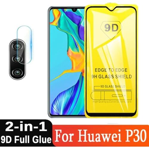 9D Full Glue Tempered Glass For Huawei P30 P 30 Camera Screen Protector Huawey Huawai P30 ELE L29 L09 L04 Protective Glass Film