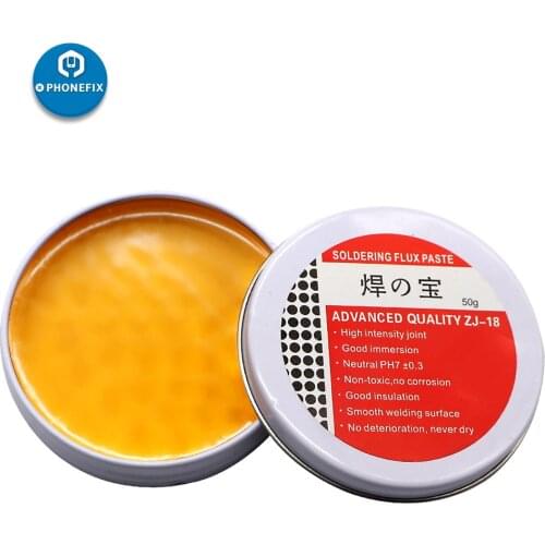 10/50g ZJ-18 Rosin Soldering Flux Paste Environmental for Phone BGA PCB Rework Station Welding Paste Flux Solder Ball