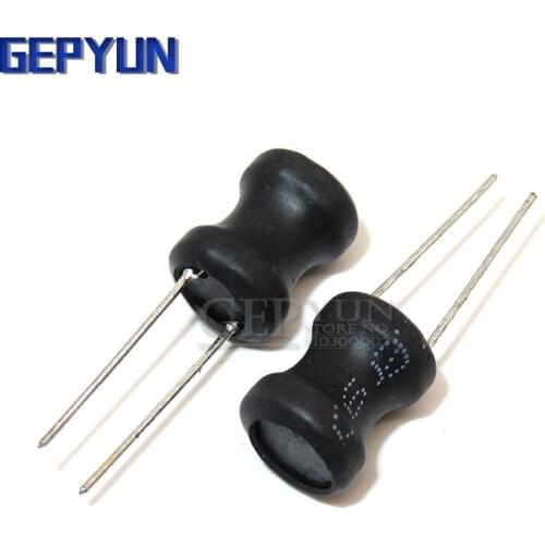 10pcs Unshielded Wirewound DIP power Inductor 0912 (9*12mm) 100uH 220uH 330uH 470uH 1mH 2.2mH 3.3mH 4.7mH I-shaped inductance