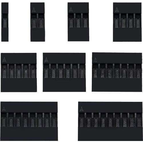 100 Dupont Plastic Shell 1Pin 2Pin 3Pin 4Pin 5Pin 6Pin 7Pin 8pin 9pin 10pin 2.54mm Dupont Connector 1P/2P/3P/4P/5P/6P/7P/8P/9P