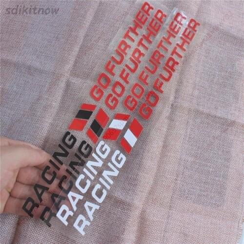 2pcs Car Racing Sports Decal Go Further Sticker For Ford Fusion Everest Escape Explorer Edge Mondeo Focus Ecosport Fiesta Kuga