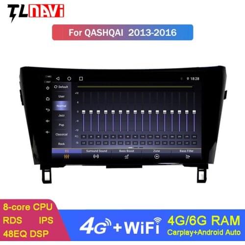Car Radio Multimedia GPS For Nissan 2013-2018 Qashqai X-Trail Navigation System Stereo Bluetooth IPS Screen Android 10