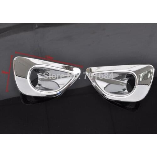 Free Shipping For Jeep Grand Cherokee 2014 2015 14 15 ABS Front Fog Light Bezels Fog Lamp Light Cover [QPA158]