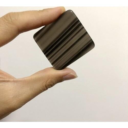 Wholesale 1pcs Natural AAA Quality Ice Obsidian 45mm Square Stone Loose Beads,5mm Thickness