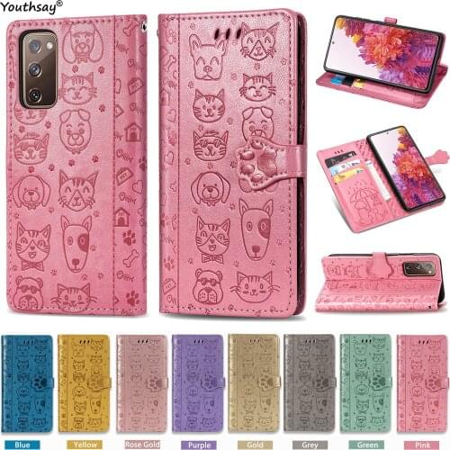 For Samsung Galaxy S20 FE Case Cartoon Flip Fundas Wallet Leather Phone Case For Samsung S20 FE Cover For Samsung Galaxy S20 FE