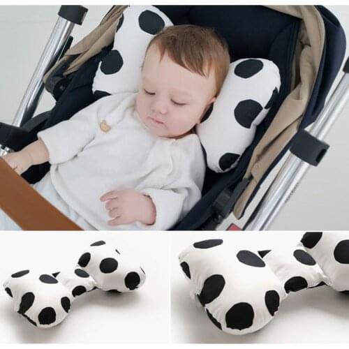 Baby Pillow Car Seat Headrest Breathable Cotton Newborn Sleep Positioner Body Neck Protection Cushion Stroller Accessories