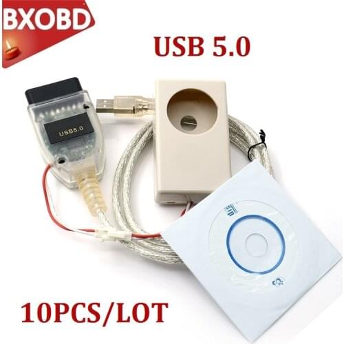 10PCS Vagtacho 5.0 VAG NEC MCU 24C32/24C64 TACHO USB Version V5.0 Immo Box Eeprom Programmer USB VAGtacho 5.0 Diagnostic Cable