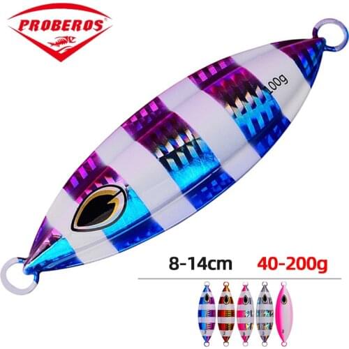 Trout Jigging Lure Jigs Saltwater Lures 40g-200g Trolling Hard Bait Bass Fishing Bait Tackle 2021 Metal Jig Fishing Lure Weights